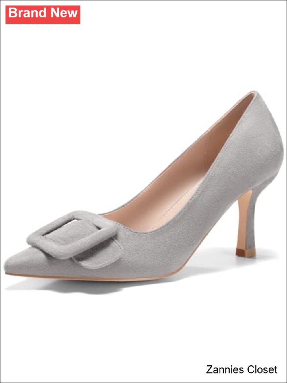 ✨ Coutgo Women's Closed Pointed Toe Pumps Stiletto High Heels Wedding Party